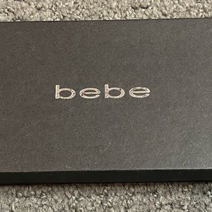 Bebe Black Silver Gift Jewelry Accessory Box 5.5” x 3.75” x 1”